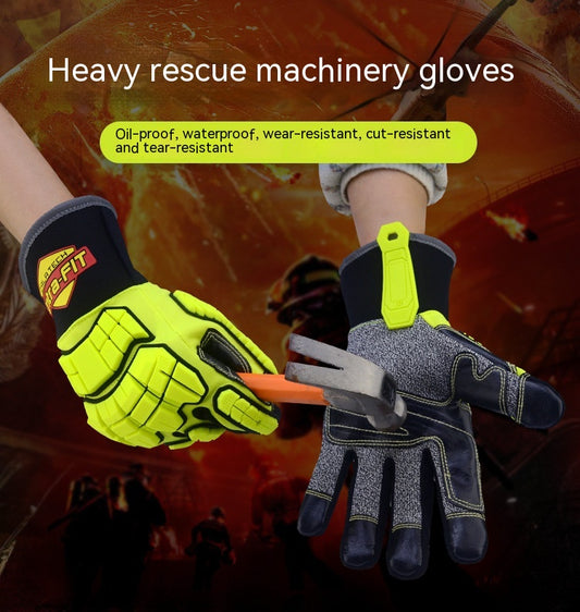 Anticollision Anti-cutting Wear-resistant Heavy-duty Multifunctional Mechanical Gloves