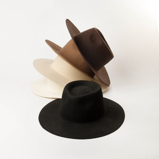 New Delicate Woolen Jazz Top Hat Casual Fashion Felt