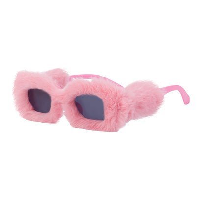 Plush Square Sunglasses For Women All Inclusive Sunglasses For Women In Winter
