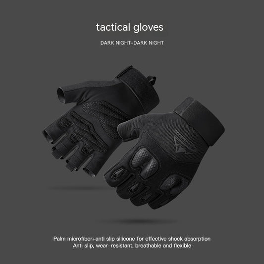 Sports Gloves Riding Half Finger Wear-resistant Non-slip Silicone
