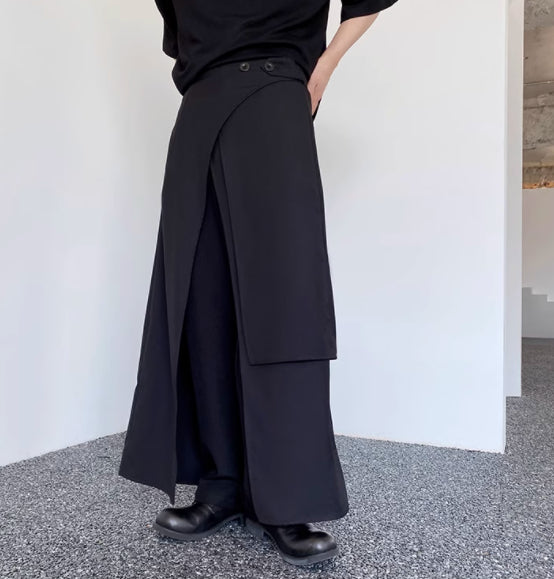 Multi Layered Irregular Large Skirt Cape