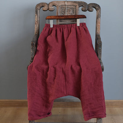 Spring And Autumn Literary Hanging Crotch Retro Special Harem Pants