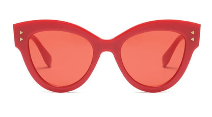نظارات شمسية كبيرة الحجم بتصميم عين القطة الحمراء الرائعة، نظارات شمسية مربعة الشكل بتصميم الفهد، نظارات شمسية كلاسيكية عصرية للنساء