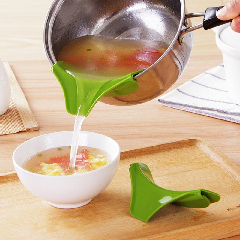 أدوات المطبخ لقمع حساء السيليكون