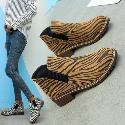 Leopard print elastic for women's shoes