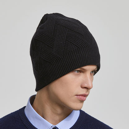 Basic Men's Outdoor Fleece Warm Knitted Hat