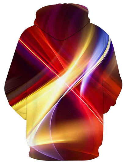 3D Space Print Sports Casual Hooded Pullover Sweater