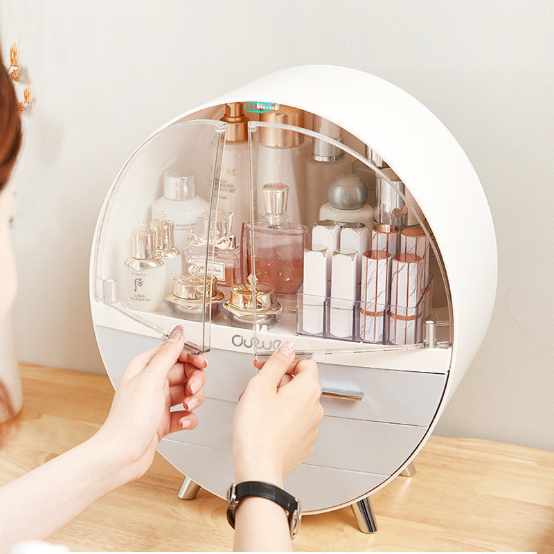 Net Celebrity Creative Cosmetics Drawer Type Desktop Dustproof Lipstick Mask Dressing Table Skin Care Product Rack