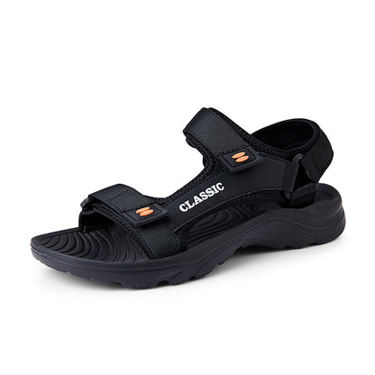 Personalized Breathable Leather Sandals With Soft Sole
