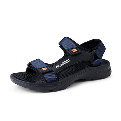 Personalized Breathable Leather Sandals With Soft Sole
