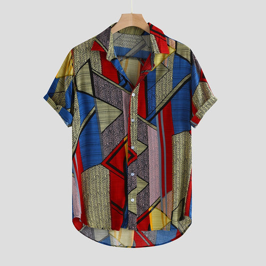 قمصان هاواي قمصان طباعة الهيب هوب للرجال