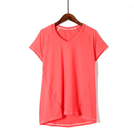 Loose Round Neck Solid Color T-shirt Bottoming Shirt