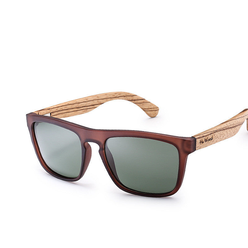 نظارات شمسية مستقطبة خشبية للرجال