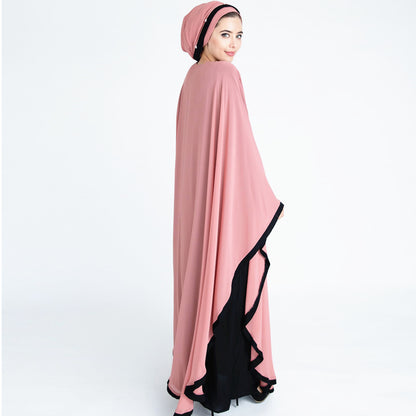 فستان دبي رداء الشاطئ مطرز يدوياً