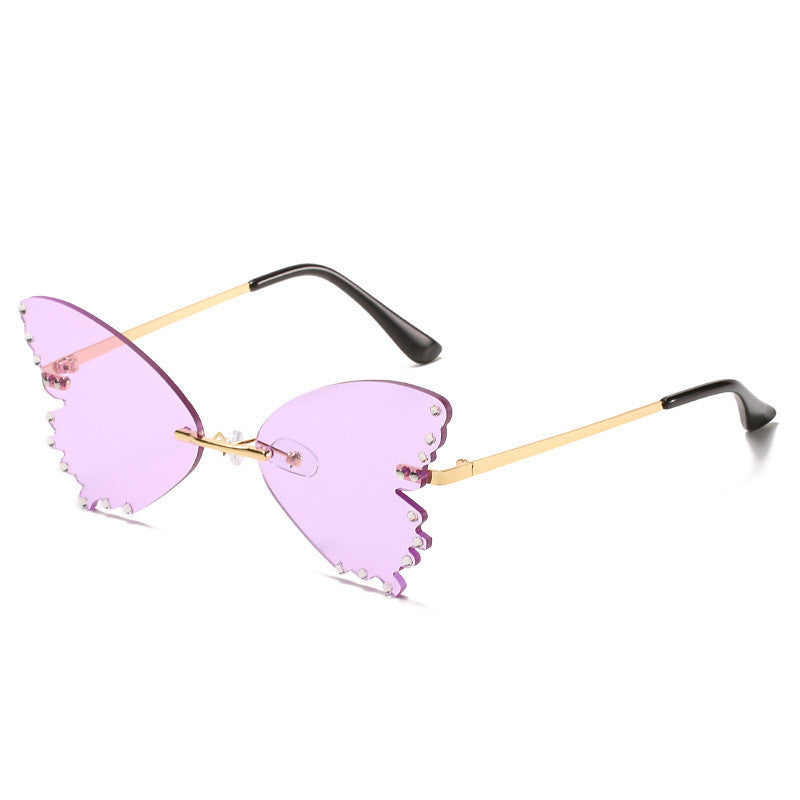 Sunglasses Women Street Shot Sweet Sunglasses Butterfly Glasses