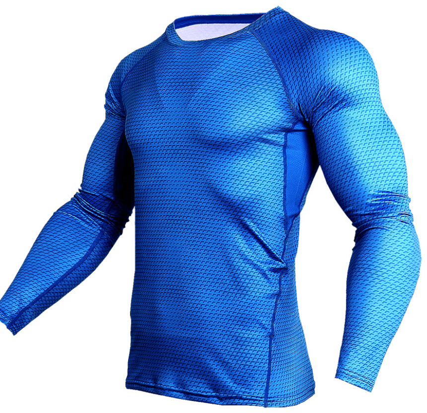 قميص ضغط للرجال للصالة الرياضية والجري قميص سريع الجفاف يسمح بمرور الهواء للياقة البدنية قميص رياضي للتدريب الرياضي ضيق Rashguard ذكر