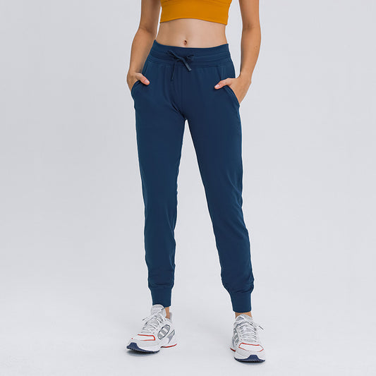 High-waist Yoga Women's Quick-drying Elasticated Slim Slimming Track Pants