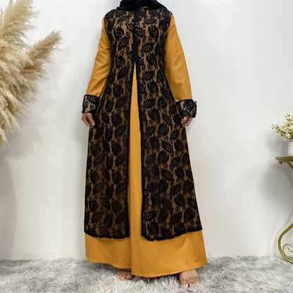 Lace Temperament Women's Clothing Arabic Clothing Robe