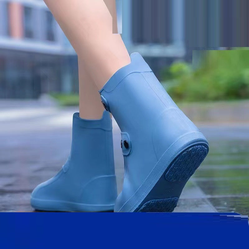أحذية مقاومة للماء مضادة للانزلاق للرجال والنساء في الهواء الطلق تغطي أحذية المطر من السيليكون