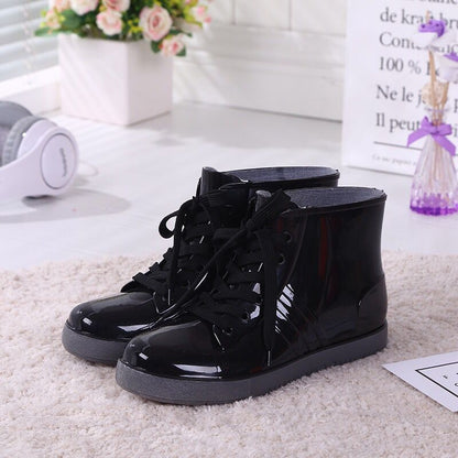 Women Fashion Style Outer Shoes Non-slip Rain Boots