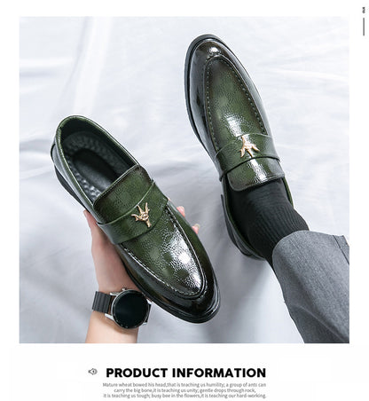 أحذية جلدية رسمية لرجال الأعمال الأوروبية والأمريكية