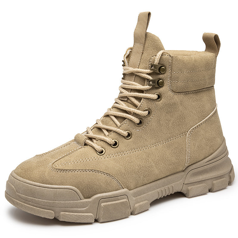 Men's high-top retro desert tooling boots