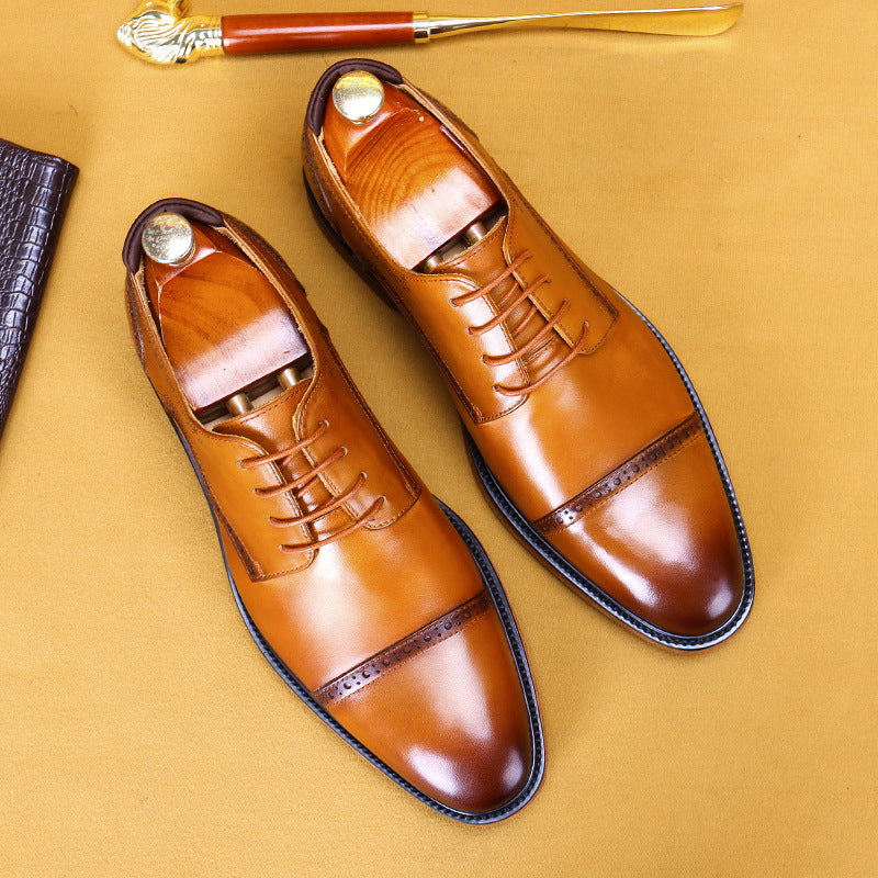 Men's Leather Shoes Business British Men's Shoes