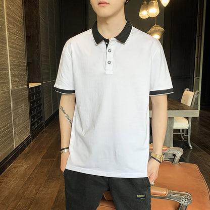 Youth Half-sleeved T-shirts On Clothes Men's Polo Shirts