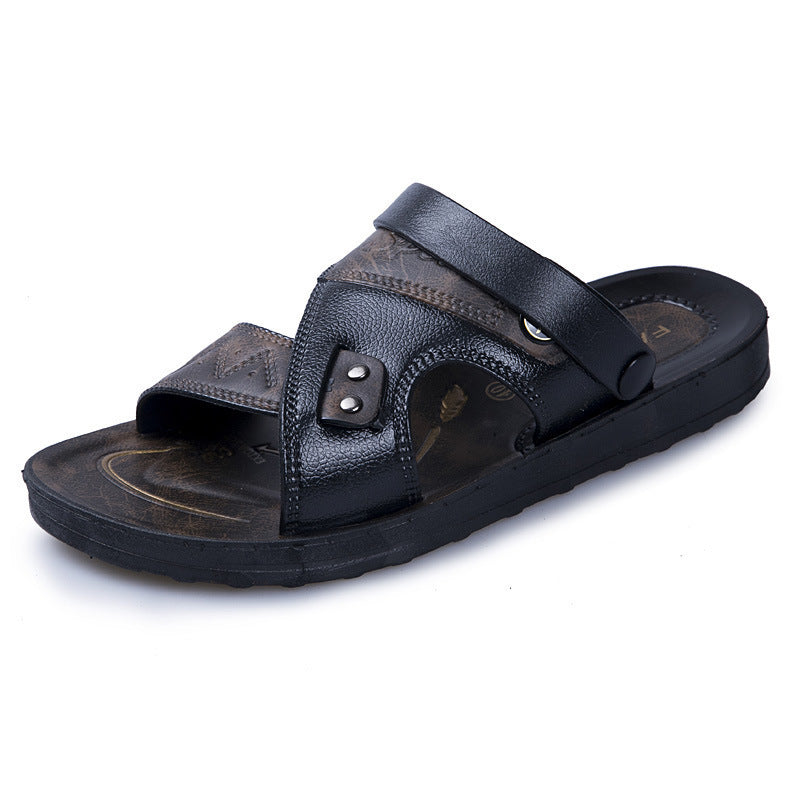 Men's Casual Beach Shoes Dual-use Non-slip Sandals And Slippers