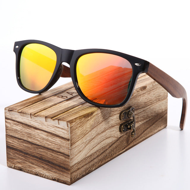 نظارات شمسية خشبية مستقطبة للرجال