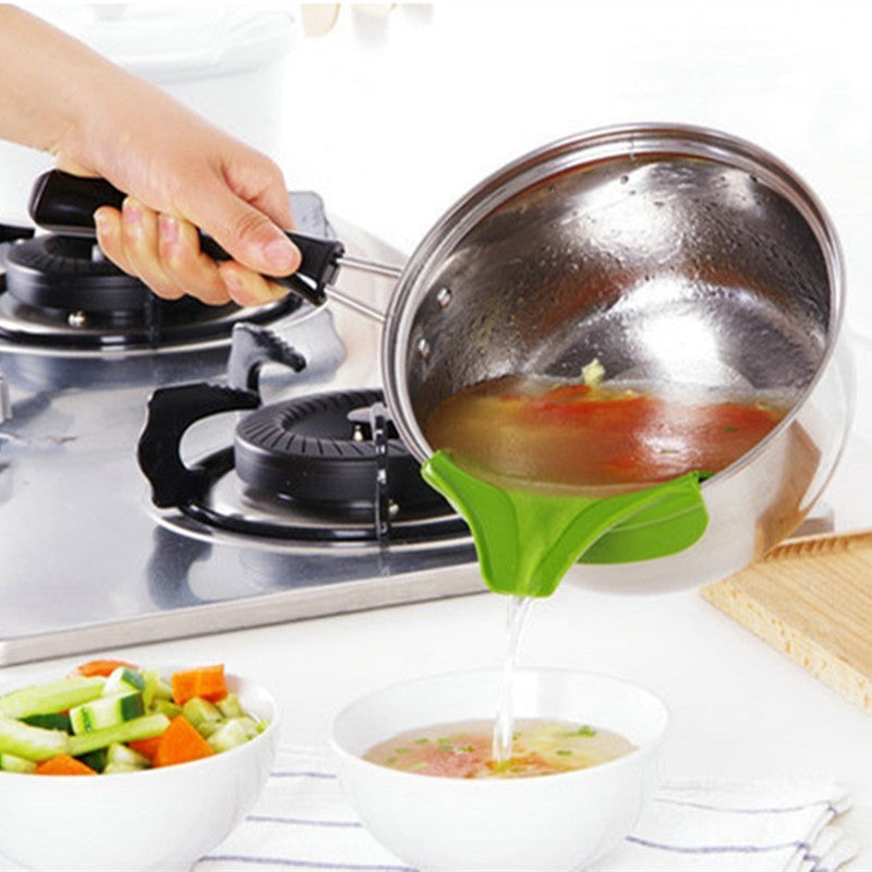 أدوات المطبخ لقمع حساء السيليكون