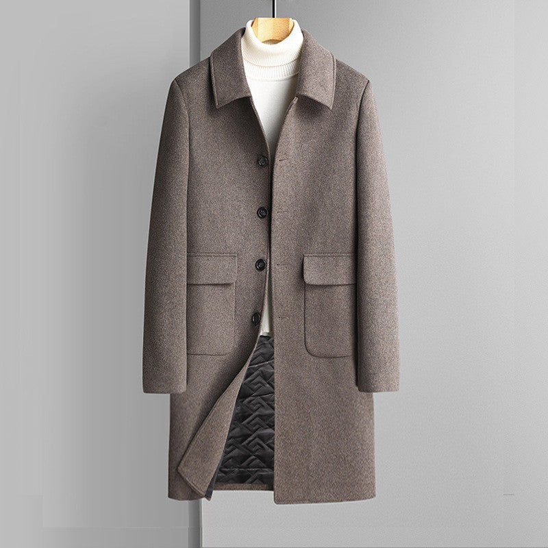 Wool Korean Style Casual Winter Thickened Velvet Woolen Coat