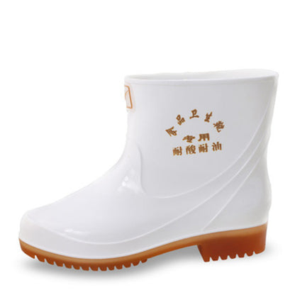 Short White Rain Boots For Men and Women