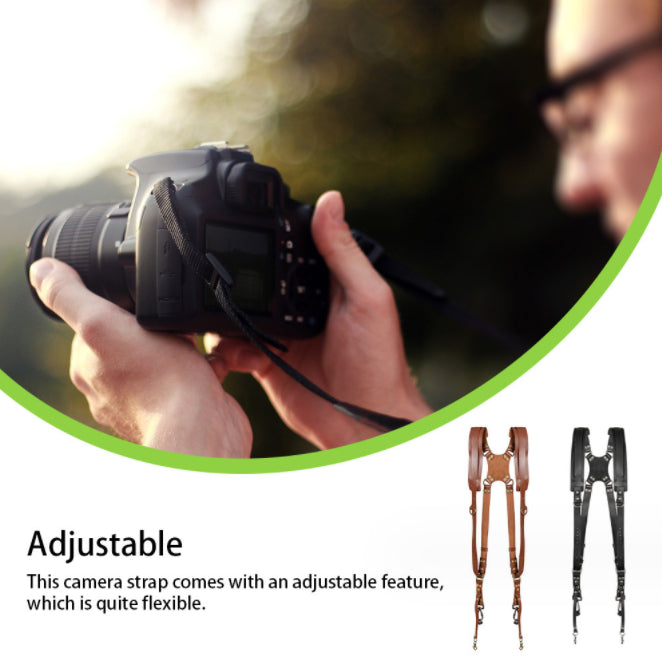 Multi Functional Adjustable Camera Leather Shoulder Strap