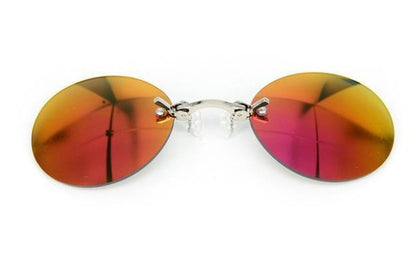 نظارات بيناكل الشمسية الرجعية المعدنية تخترق النظارات الصغيرة للرجال والنساء 