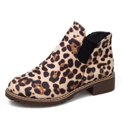 Leopard print elastic for women's shoes