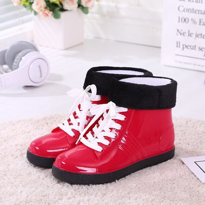 Women Fashion Style Outer Shoes Non-slip Rain Boots