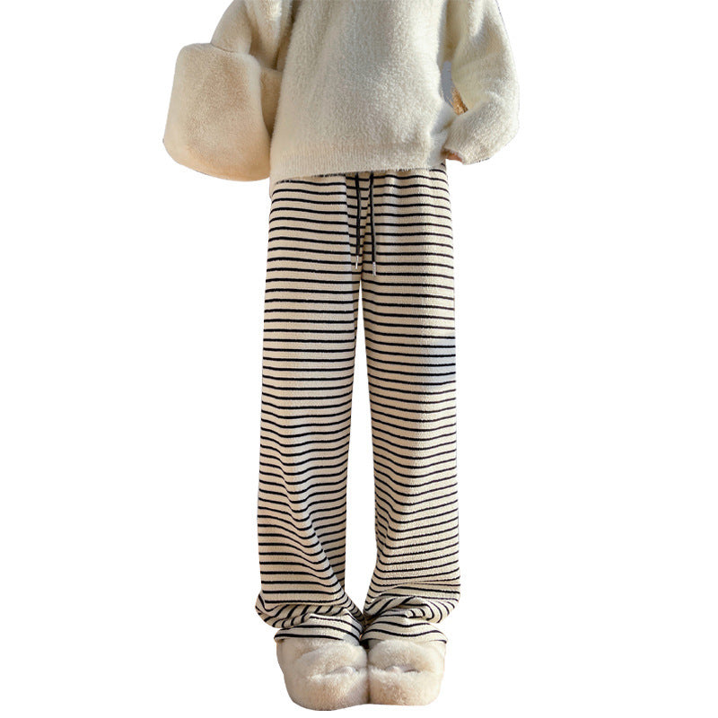 Knitted Striped Wide-leg Pants Children