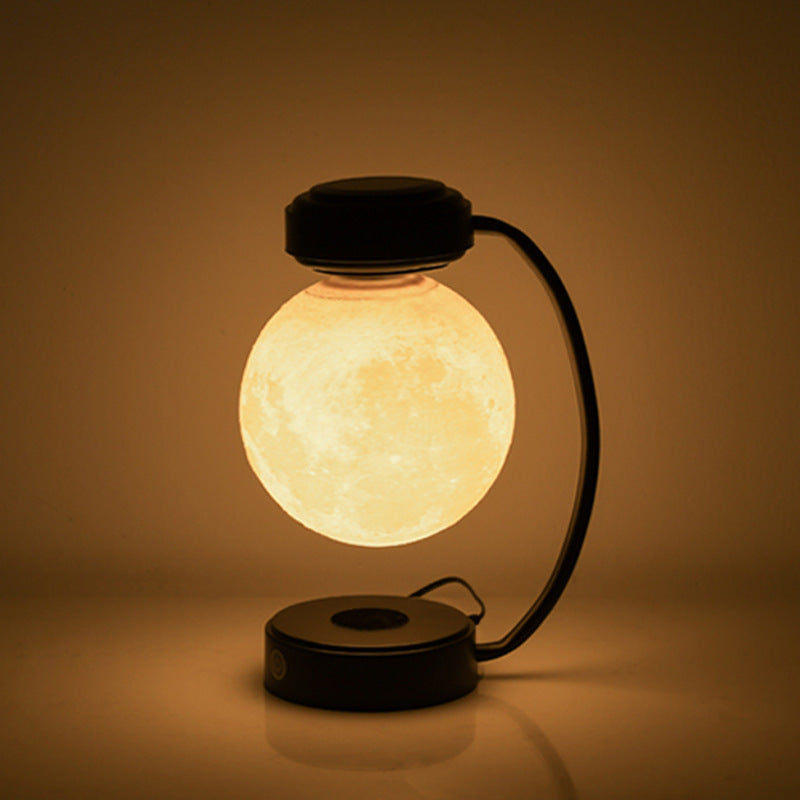 ثلاثية الأبعاد LED القمر ضوء الليل اللاسلكية المغناطيسي الرفع الدورية مصباح كرة طافية للمدرسة مكتب مكتبة ديكور المنزل