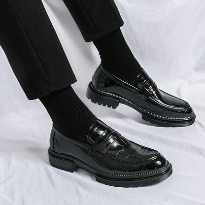 Men's Leather Shoes Breathable British