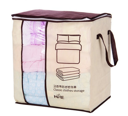 Non-Woven Family Save Space Organizador Bed Under Closet Storage Box Clothes Divider Organiser Quilt Bag Holder Organizer
