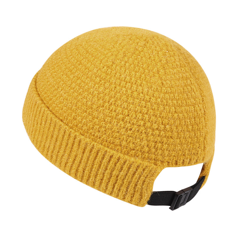 قبعة صوفية محبوكة دافئة للخريف والشتاء في الهواء الطلق