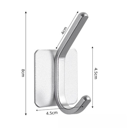 Nail-free Stainless Steel Single Hook Alumimum Hook Towel Self-adhesive Hook Single Hook