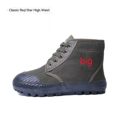 Non-slip Labor Protection Rubber Shoes Fleece-lined