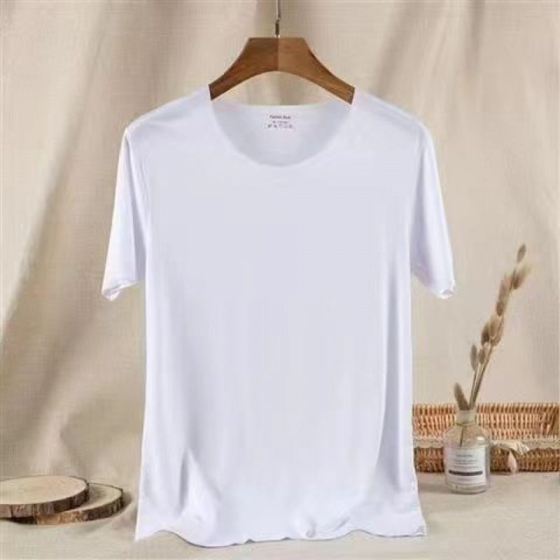 Ice Silk Quick Drying Clothes Sportswear Men's Stretch Short Sleeve T-shirt