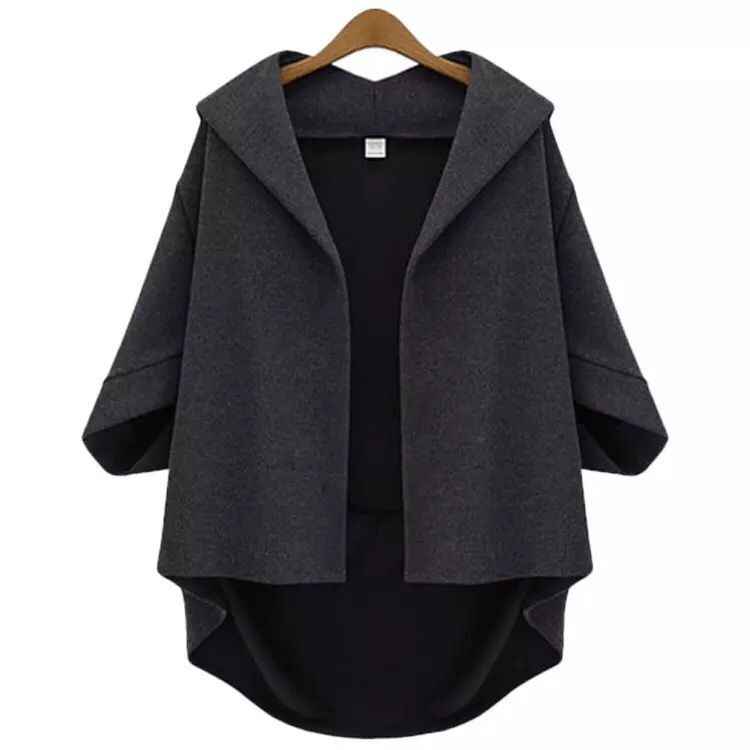 Ladies Fashion Woolen Three-quarter Sleeve Jacket