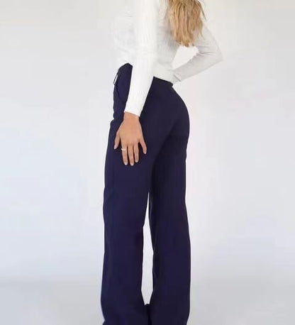 Solid Color Simple Fashion Commuter Business Casual Pants