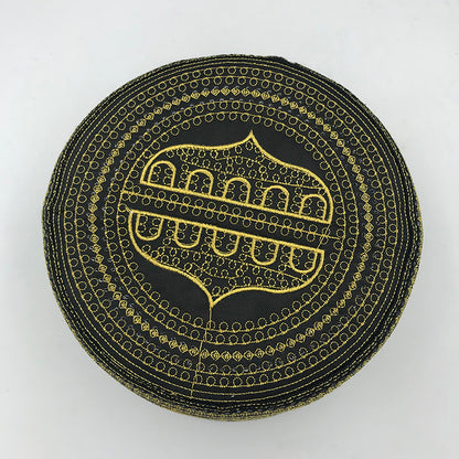 Cotton Embroidery Caps New Muslim Men Prayer Hats