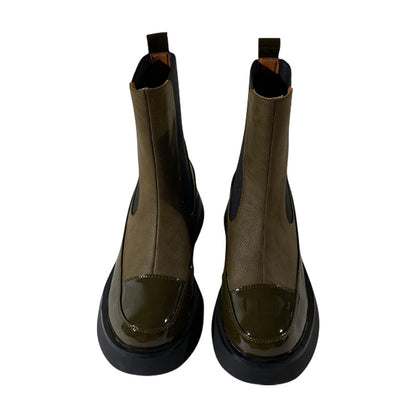 Fashion Stitching Casual Ankle Boots