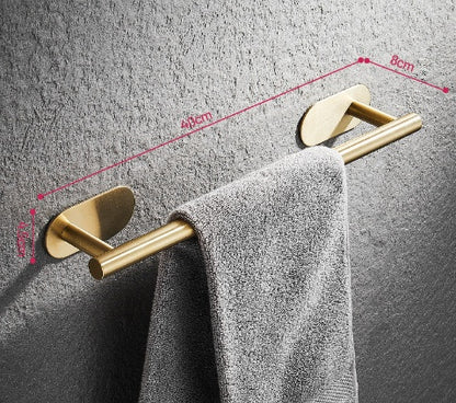 شريط واحد منشفة رف الحمام هوك قلادة الحمام